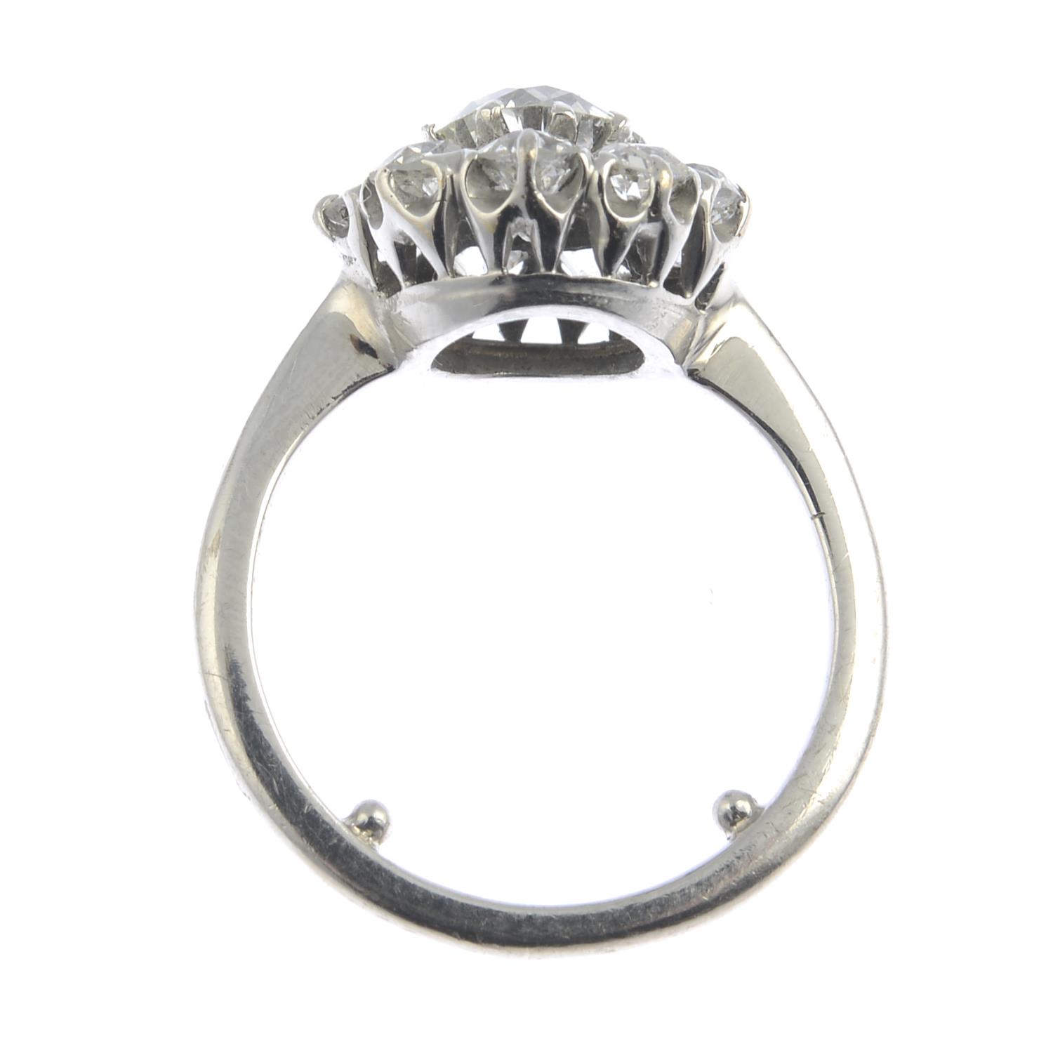 An early 20th century 18ct gold old-cut diamond cluster ring. - Image 2 of 6