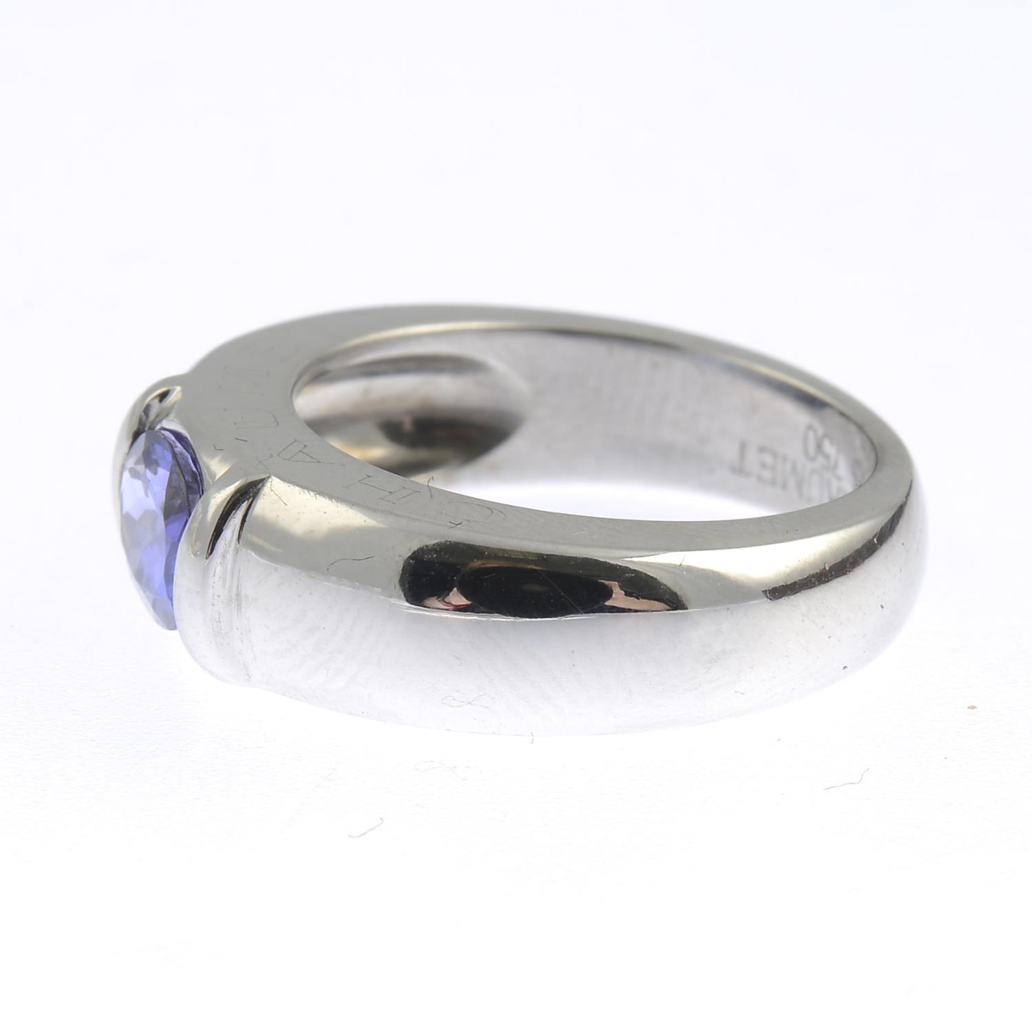 A tanzanite single-stone band ring, by Chaumet. - Image 5 of 6