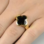 An 18ct gold onyx 'Pure Alhambra' ring, by Van Cleef & Arpels.Swiss convention marks.