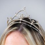 An early 20th century silver and gold diamond tiara.