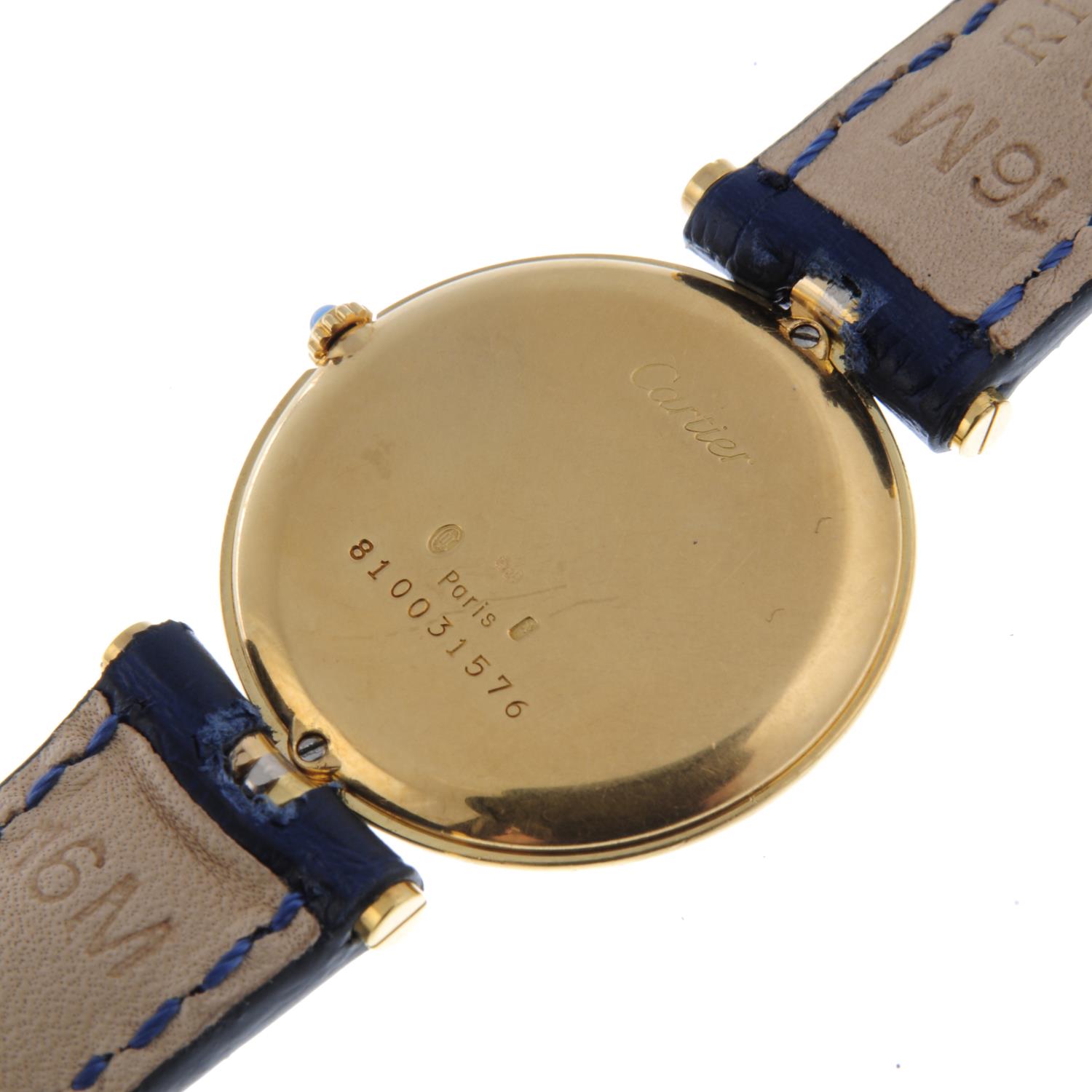CARTIER - a gentleman's Vendome Trinity wrist watch. - Image 2 of 3