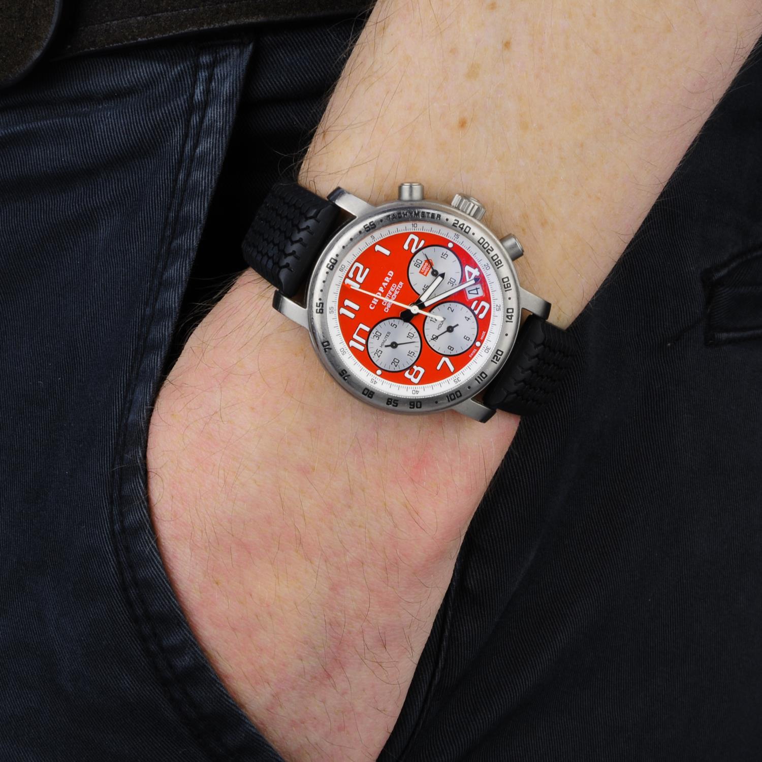 CHOPARD - a limited edition gentleman's Mille Miglia Rosso Corsa chronograph wrist watch. - Image 3 of 3