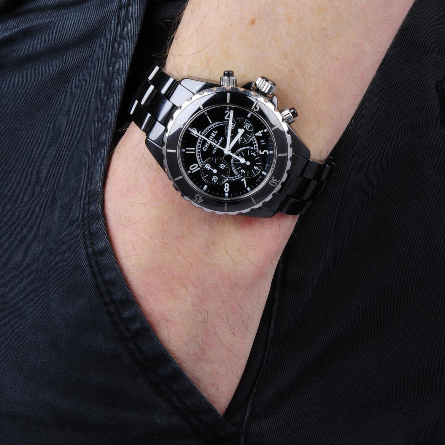 CHANEL - a gentleman's J12 chronograph bracelet watch. - Image 4 of 4