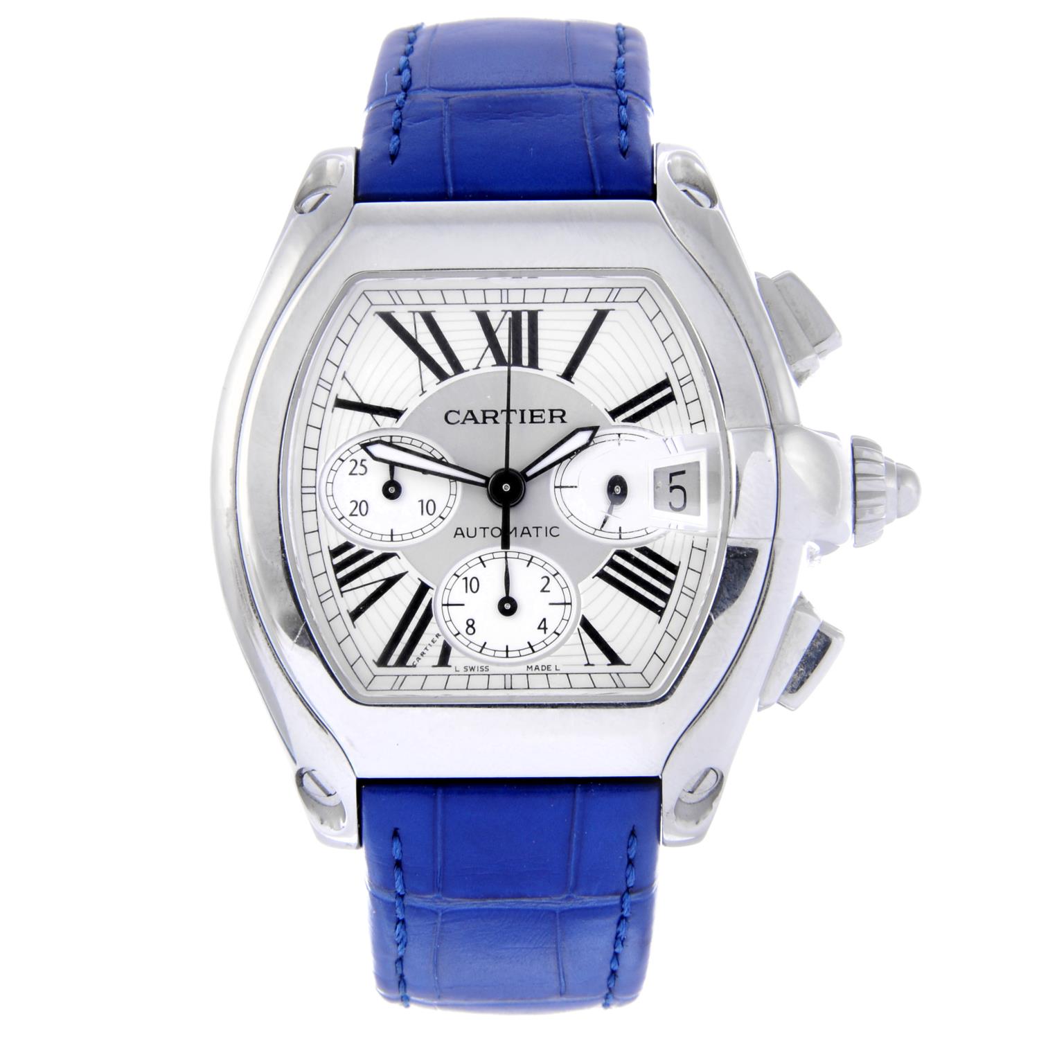 CARTIER - a gentleman's Roadster chronograph wrist watch.