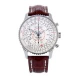 BREITLING - a gentleman's Montbrilliant Datora chronograph wrist watch.