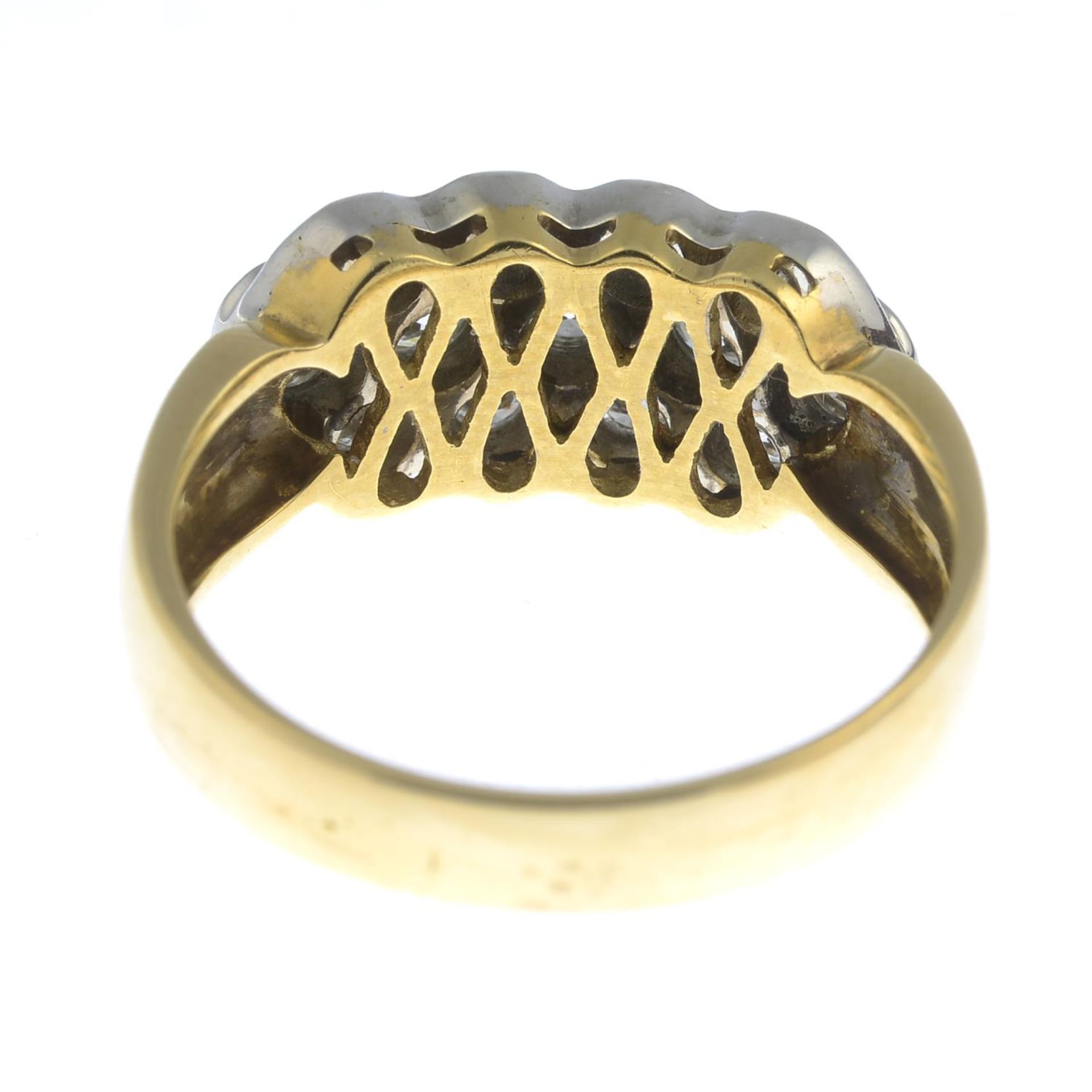 An 18ct gold brilliant-cut diamond dress ring.Estimated total diamond weight 1.10cts, - Image 3 of 3