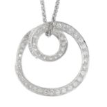 A brilliant-cut diamond necklace,