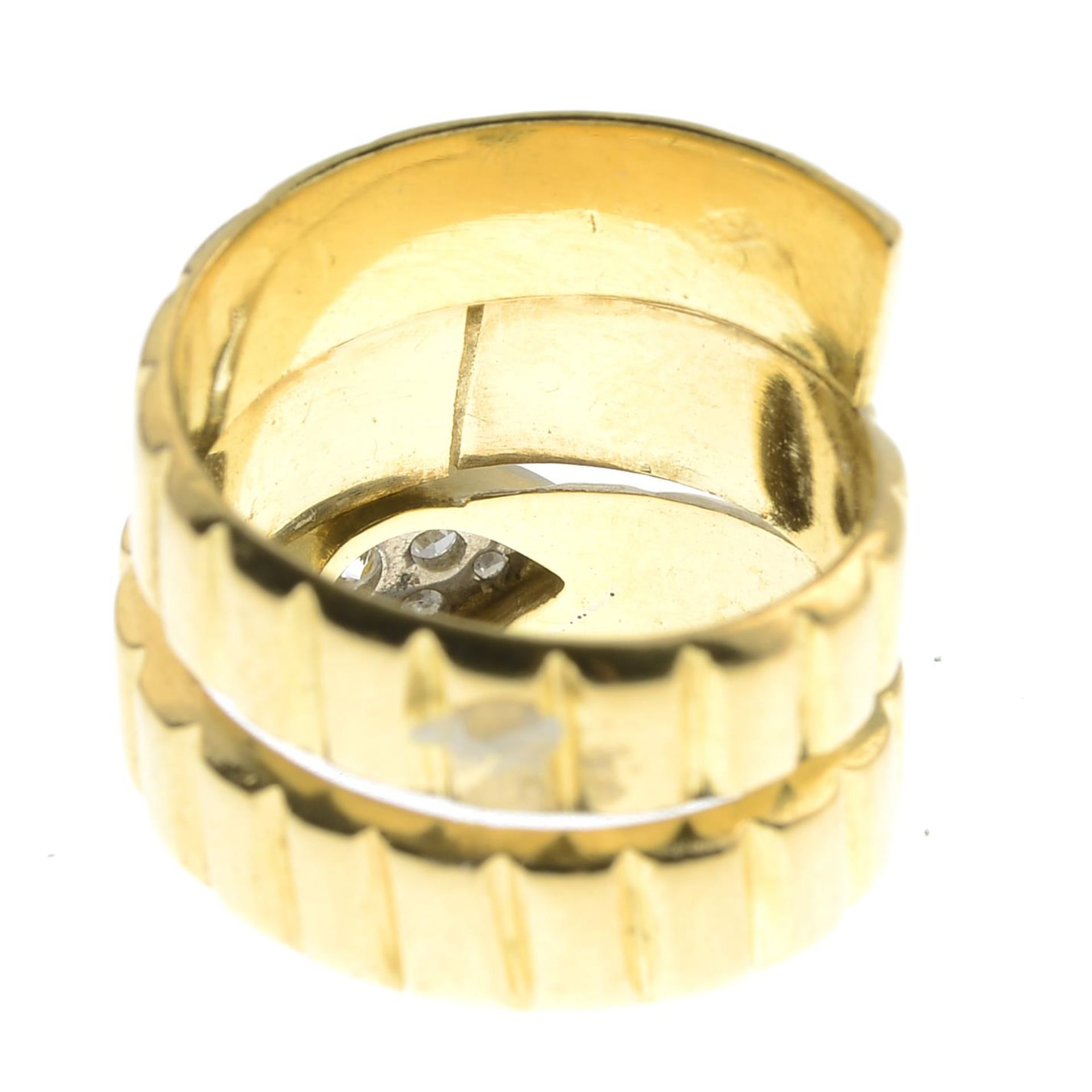 A vari-cut diamond ring.Estimated total diamond weight 0.20ct, - Image 2 of 3