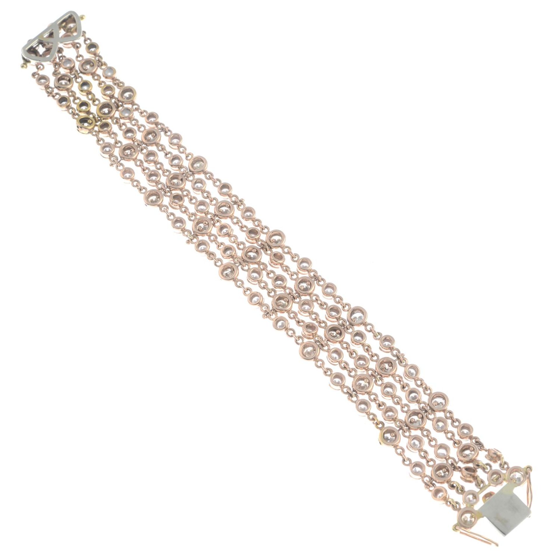 A brilliant-cut diamond bracelet.Estimated total diamond weight 8 to 8.50cts.Length 18cms. - Image 3 of 3