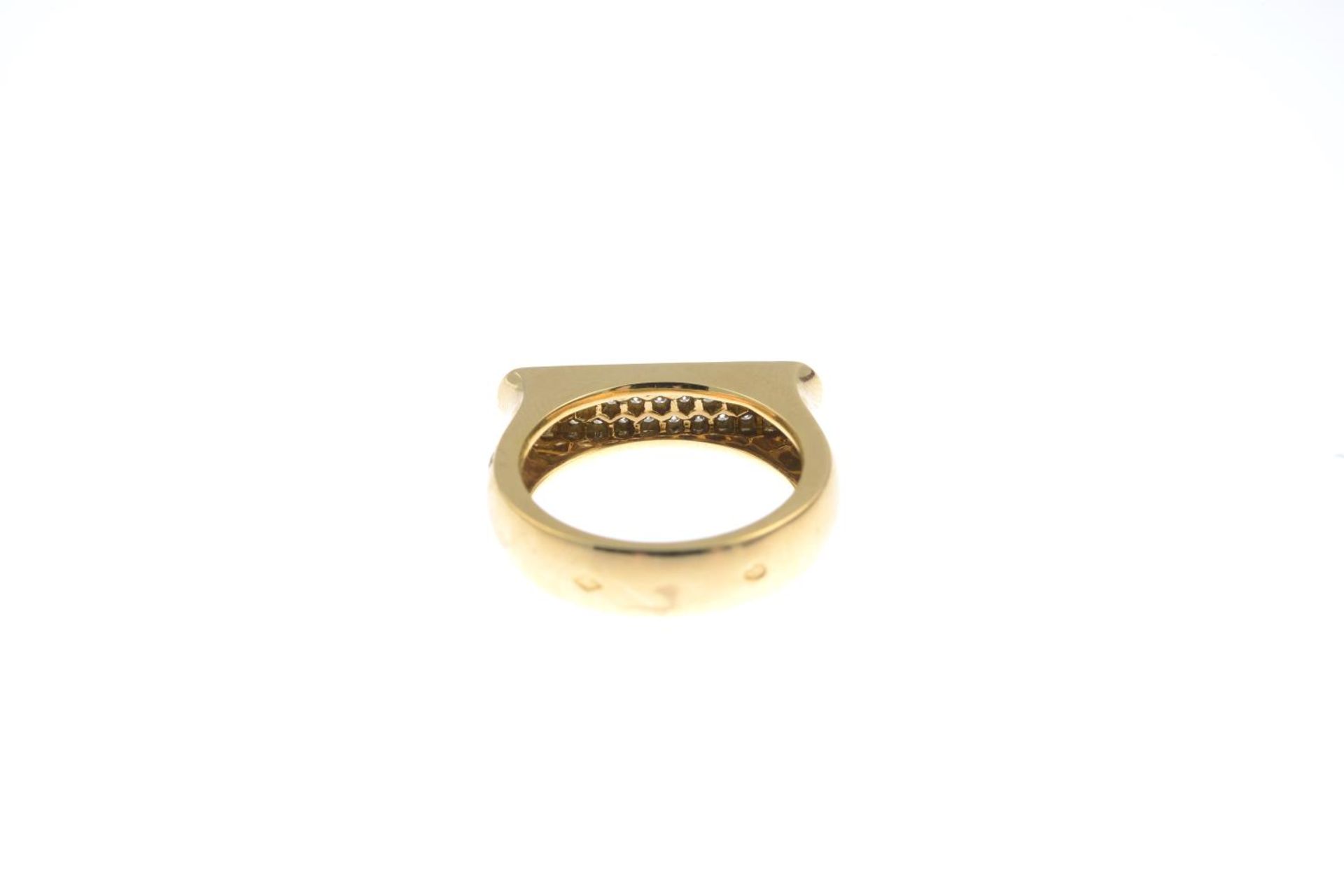 An 18ct gold diamond dress ring.Total diamond weight 0.29ct.French assay marks.Hallmarks for - Image 3 of 3