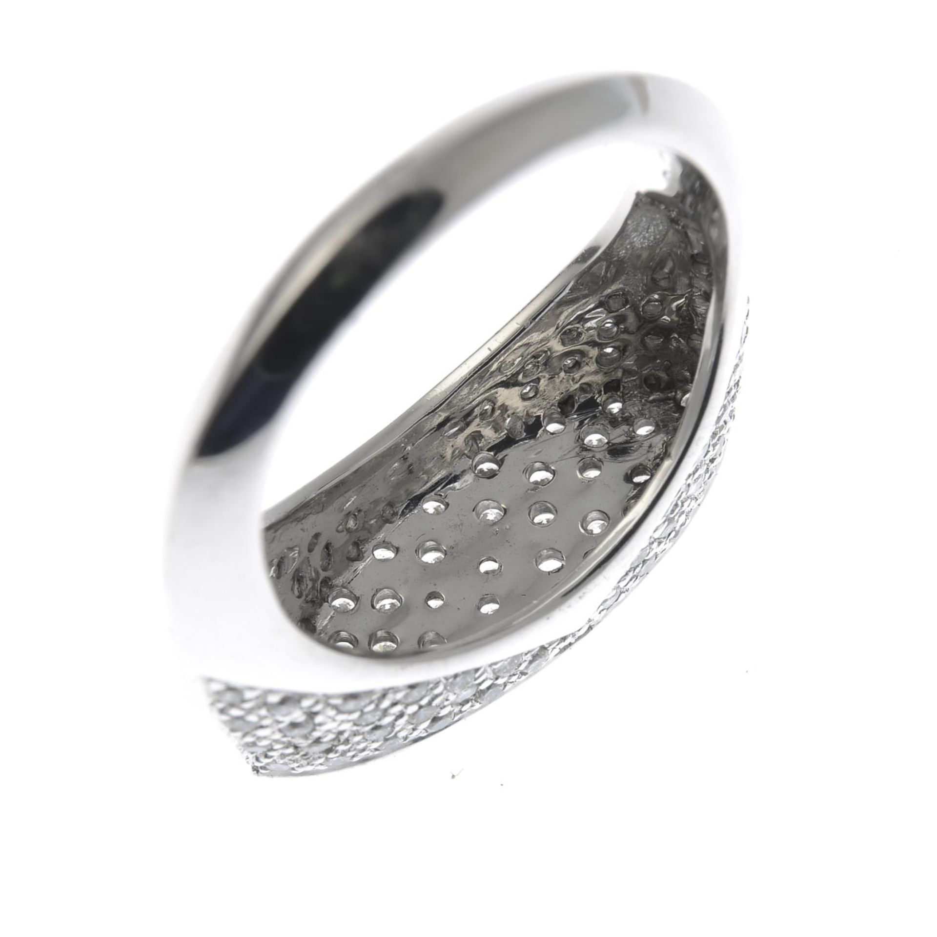 An 18ct gold pave-set diamond dress ring.Total diamond weight 0.74ct, - Image 3 of 4