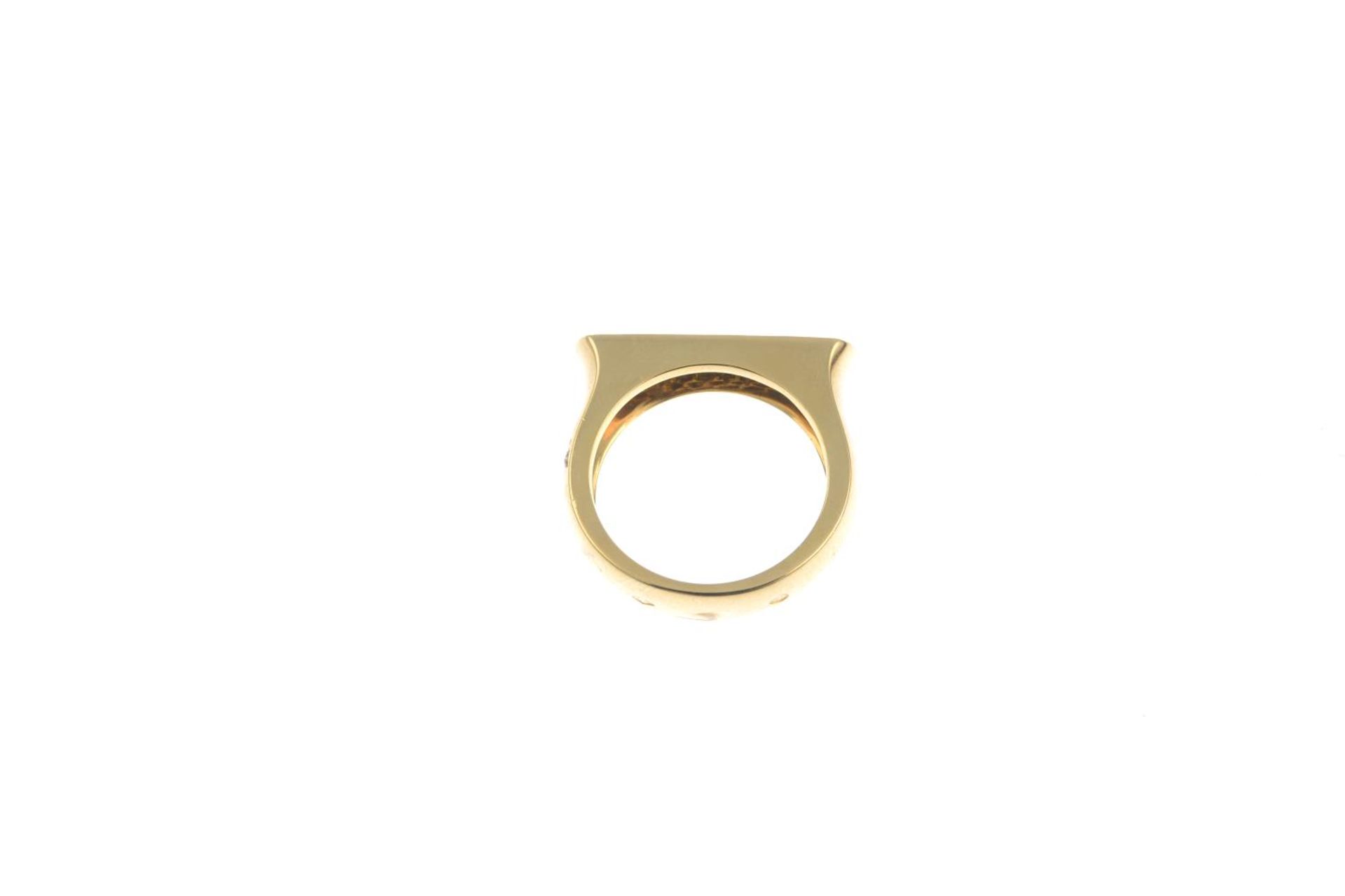 An 18ct gold diamond dress ring.Total diamond weight 0.29ct.French assay marks.Hallmarks for - Image 2 of 3