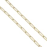 A fancy-link chain.French assay marks.Length 34cms.