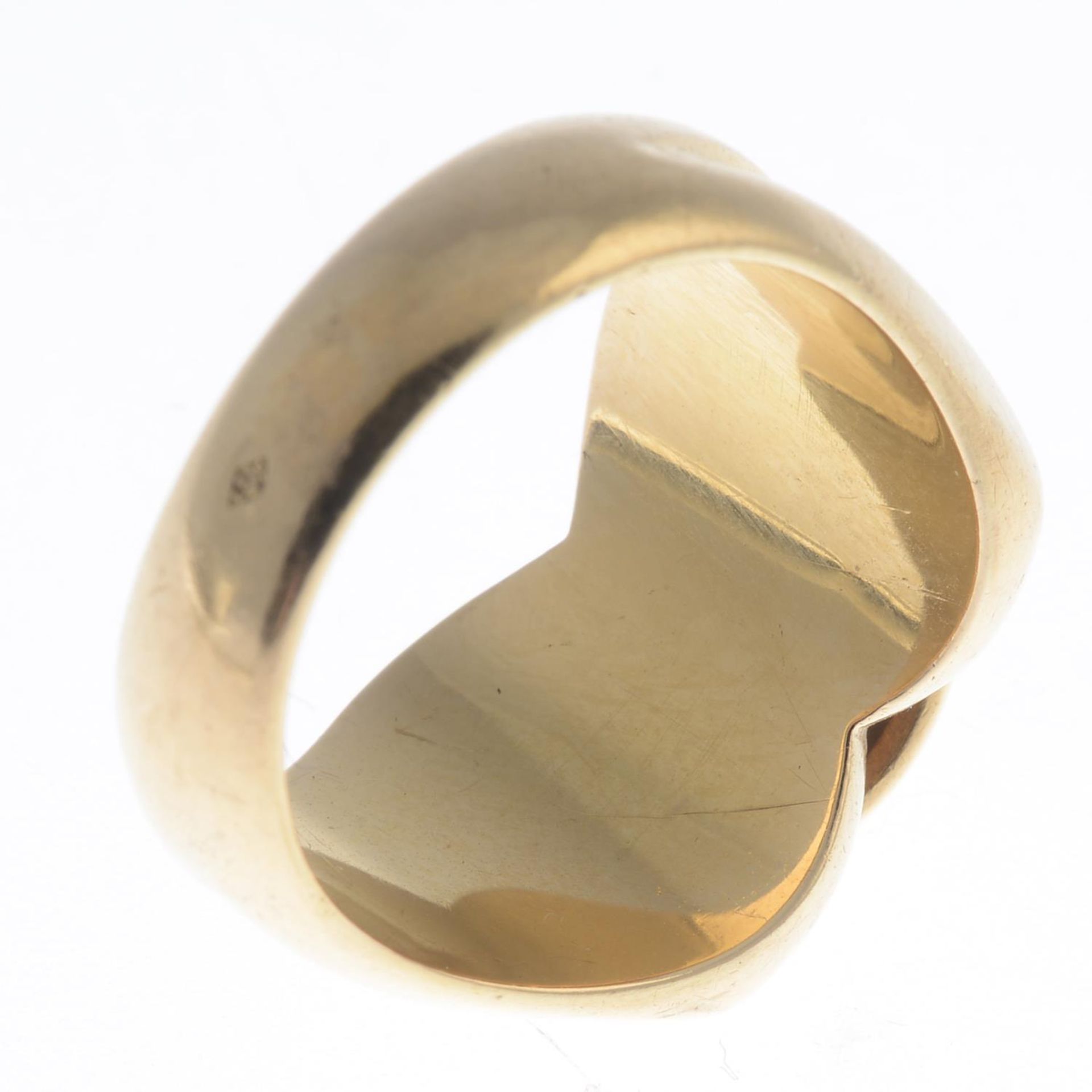 A mid 20th century 18ct gold ring.Ring size L1/2. - Image 3 of 3