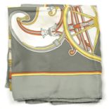HERMÈS - a 'Washington's Carriage' silk scarf.