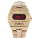 BULOVA - a gentleman's Accuquartz bracelet watch.