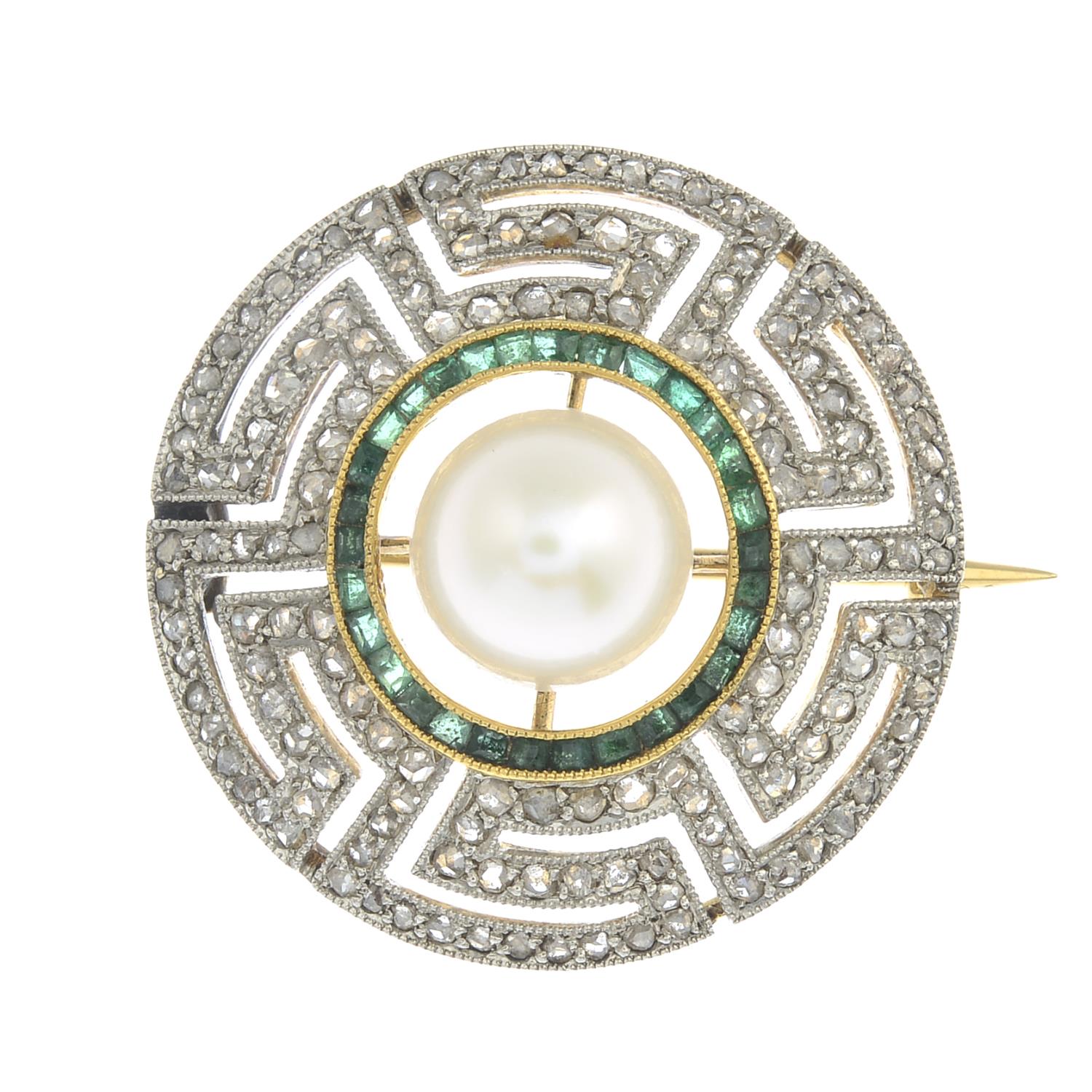 An Art Deco platinum and 18ct gold, - Image 4 of 5