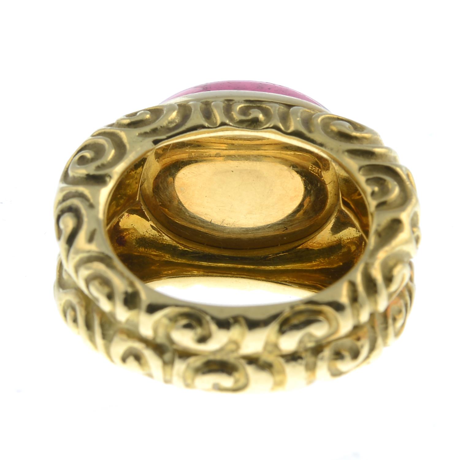 An 18ct gold pink tourmaline dress ring, - Image 2 of 5