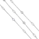 A trace-link necklace,