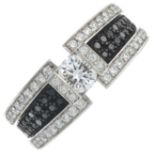 A brilliant-cut diamond single-stone ring,