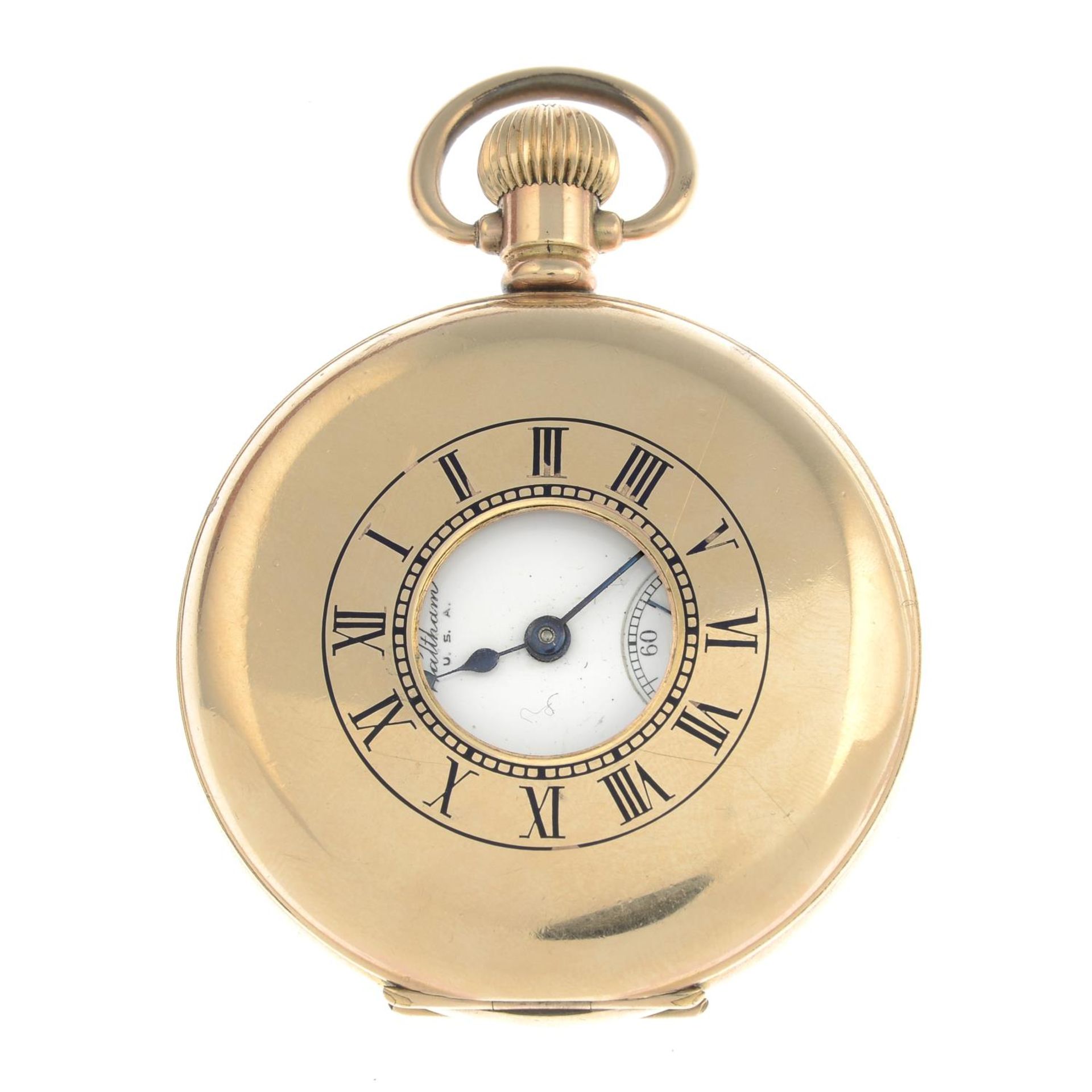An early 20th century pocket watch, by Waltham.