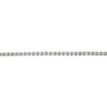 A 9ct gold diamond bracelet.Total diamond weight 1ct, stamped to clasp.