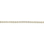 A 9ct gold brilliant-cut diamond line bracelet.Estimated total diamond weight 0.90cts.Hallmarks for