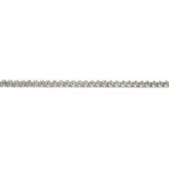 A diamond bracelet.Estimated total diamond weight 2.40cts.