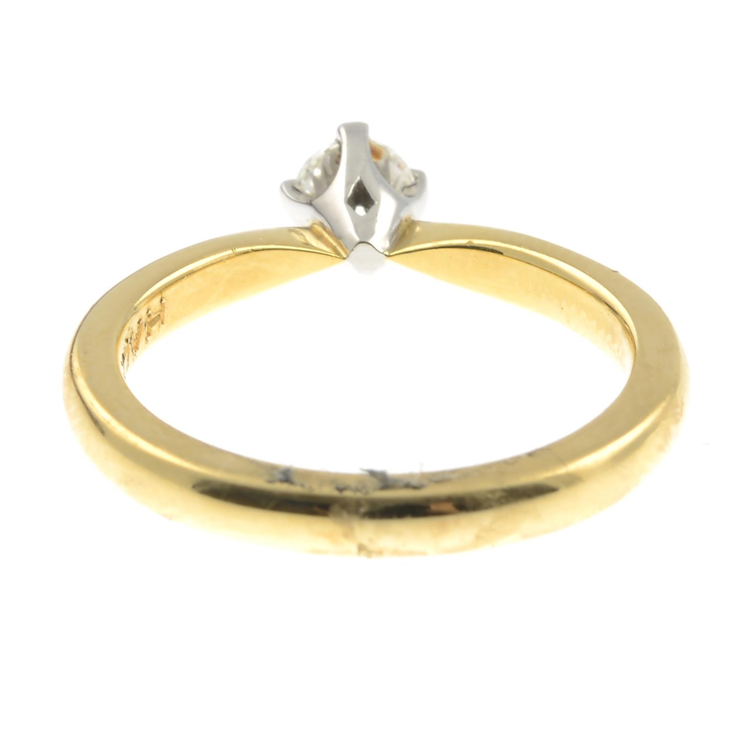 A brilliant-cut diamond single-stone ring.Estimated diamond weight 0.30ct, - Image 2 of 3