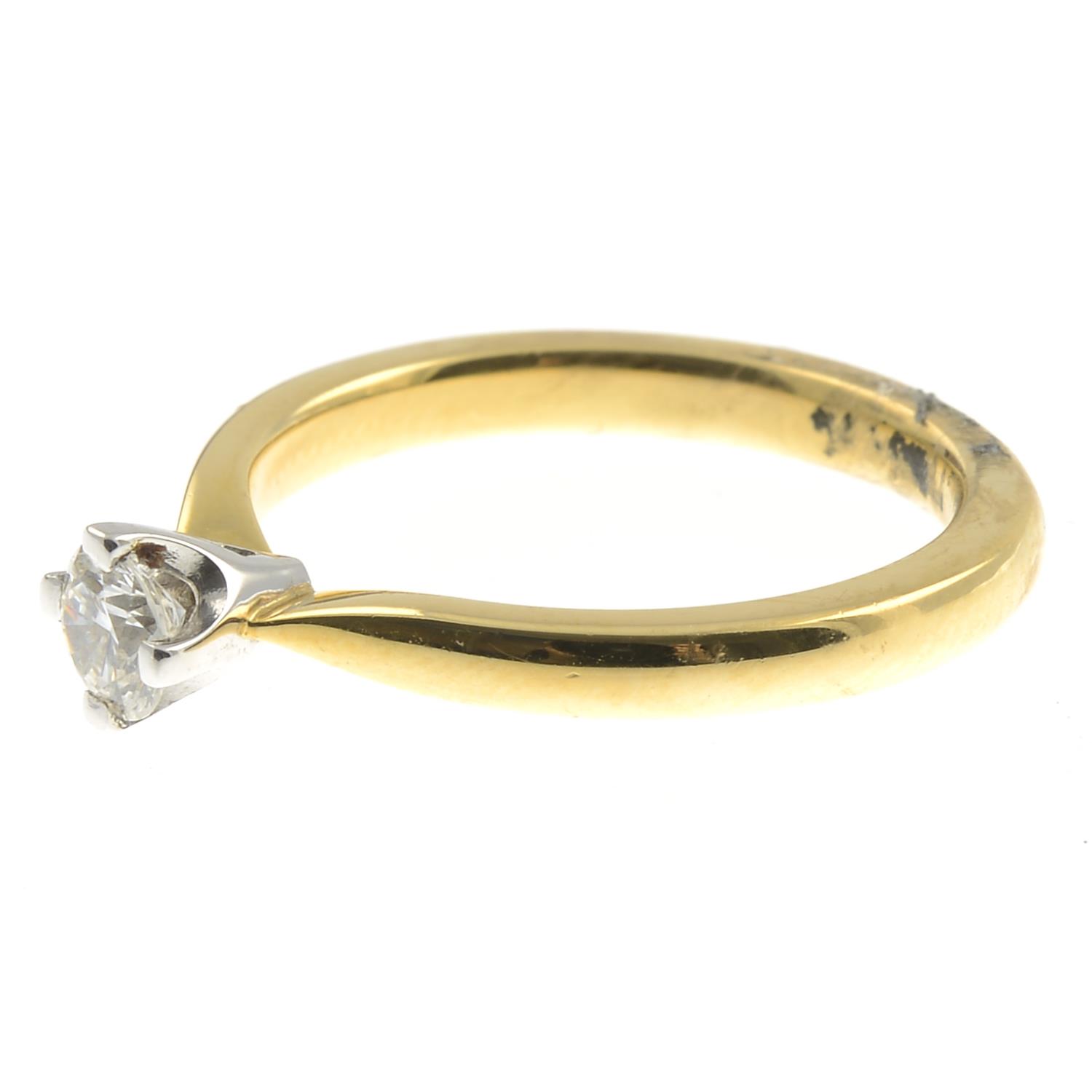 A brilliant-cut diamond single-stone ring.Estimated diamond weight 0.30ct, - Image 3 of 3