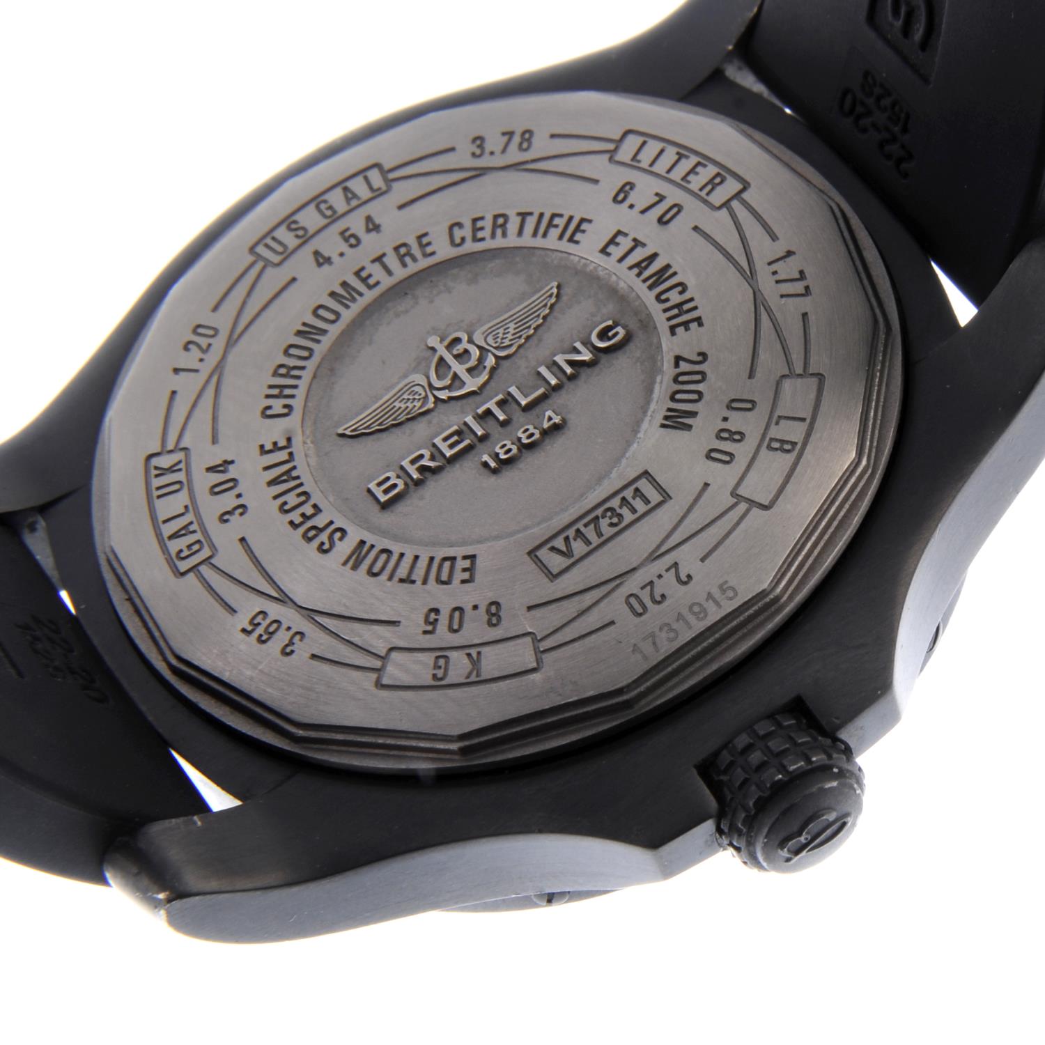 BREITLING - a gentleman's Avenger Blackbird 44 wrist watch. - Image 2 of 2