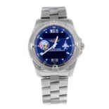 BREITLING - a limited edition gentleman's Aerospace Advantage Fighting Falcon bracelet watch.