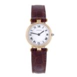 CARTIER - a lady's Vendome wrist watch.