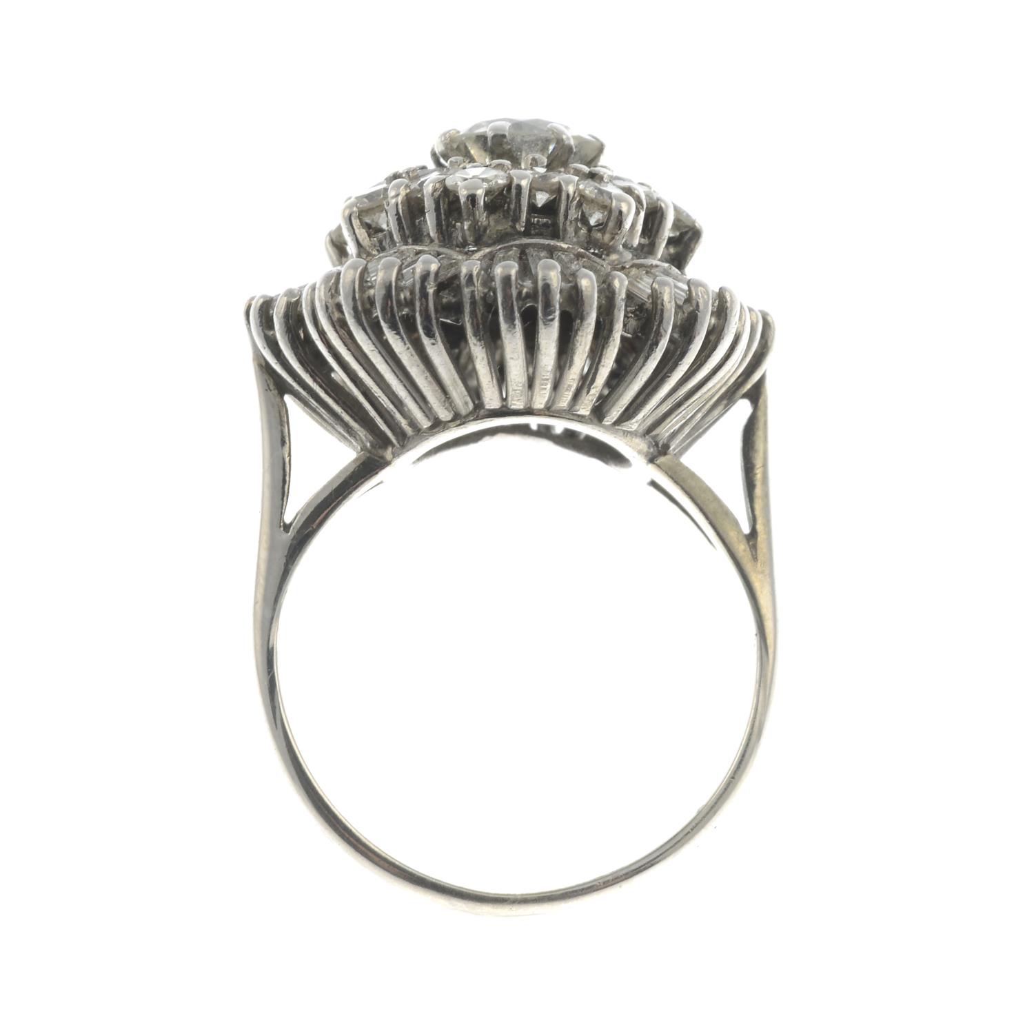 A dress ring, set with a brilliant-cut diamond, - Image 2 of 3