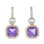 A pair of amethyst,