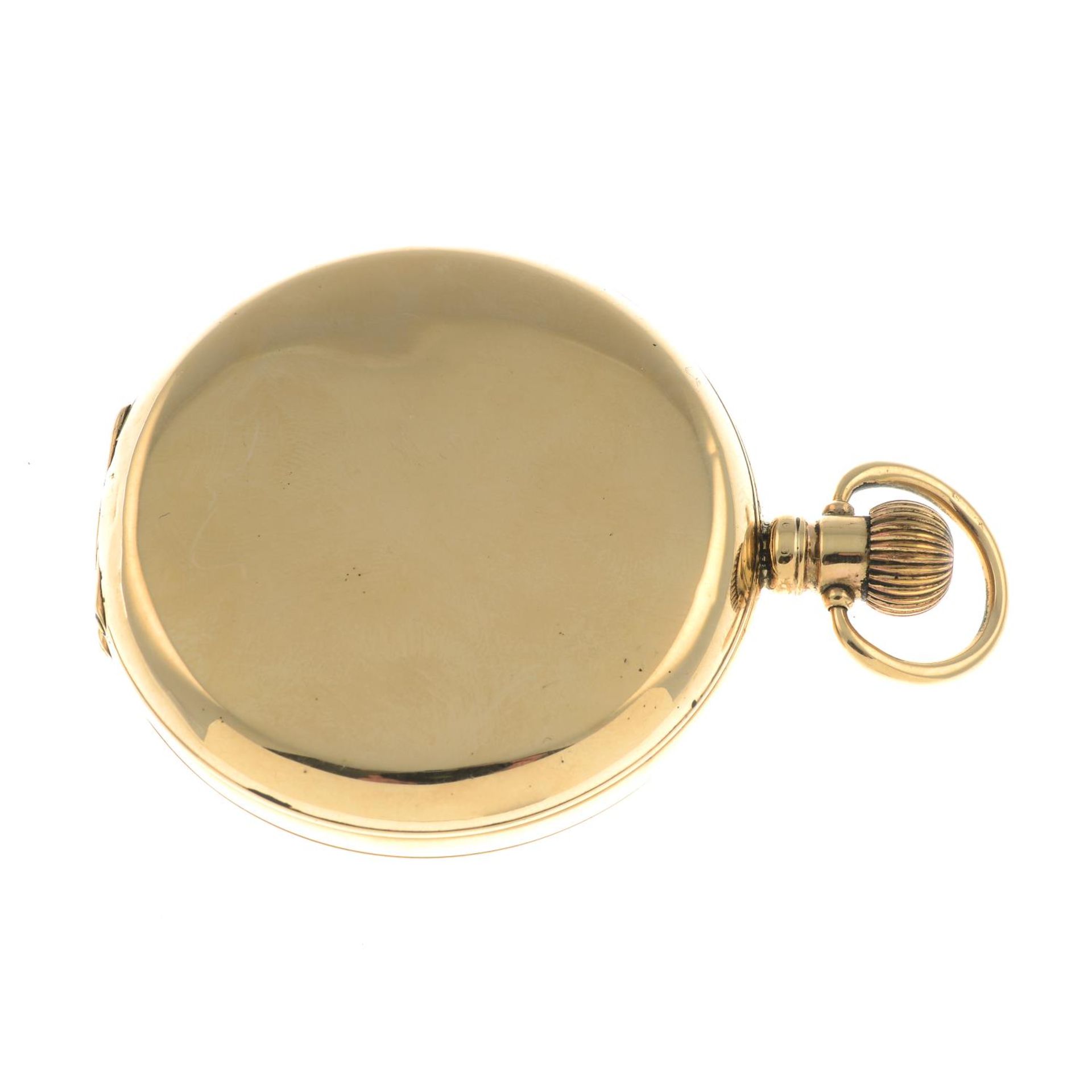 An early 20th century 9ct gold Waltham pocket watch. - Image 2 of 3