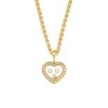 A 'Happy Diamonds' pendant, with chain, by Chopard.