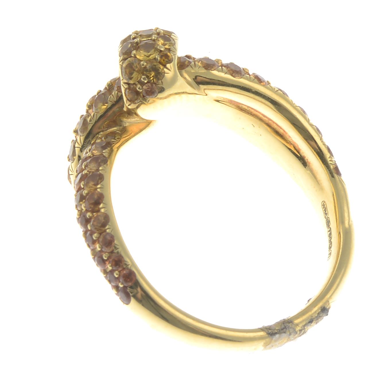 An 18ct gold stylised knot ring, - Image 2 of 2