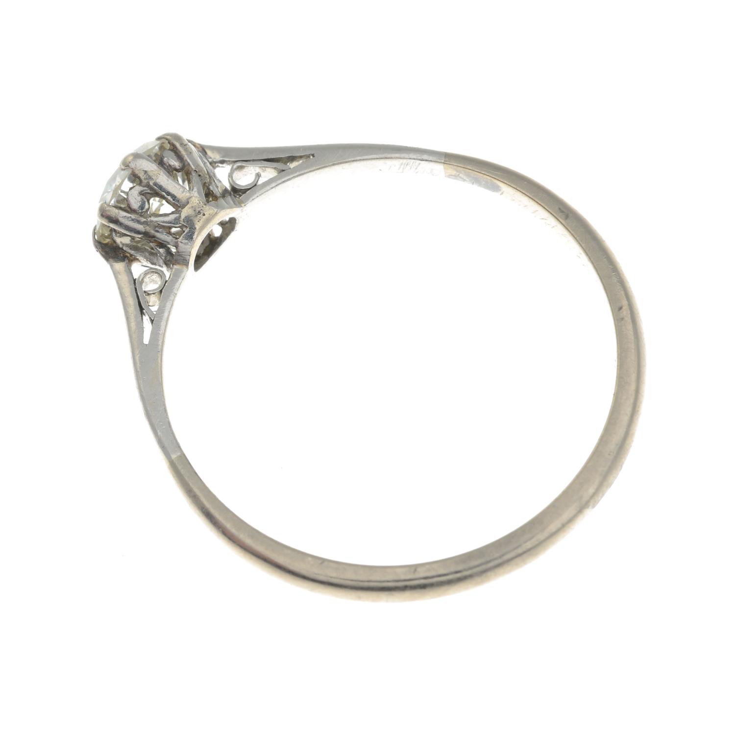 A brilliant-cut diamond single-stone ring.Estimated diamond weight 0.80ct, - Image 2 of 3