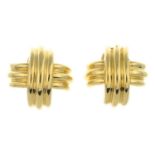 A pair of 'Signature X Kiss' earrings, by Tiffany & Co.