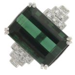 A tourmaline ring,