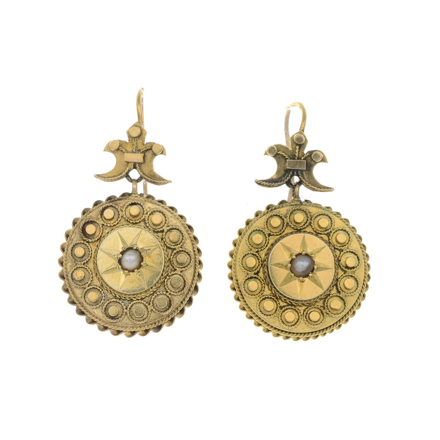 A set of Late Victorian split pearl jewellery,