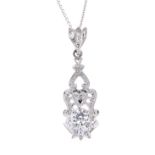 A diamond pendant,