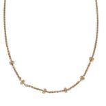 An 18ct gold necklace,