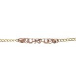 A 9ct gold bracelet.Hallmarks for Sheffield, 2001.Length 19cms.