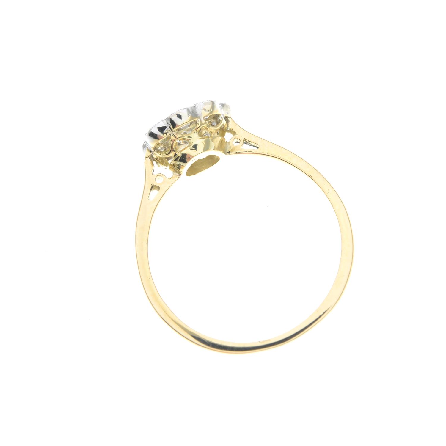 A diamond cluster ring.Estimated total diamond weight 0.30ct, - Image 2 of 2