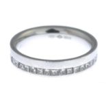 A platinum diamond full eternity ring.Estimated total diamond weight 0.75ct.Hallmarks for