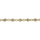 A 9ct gold fancy-link bracelet.Hallmarks for Edinburgh, 2006.Length 20cms.