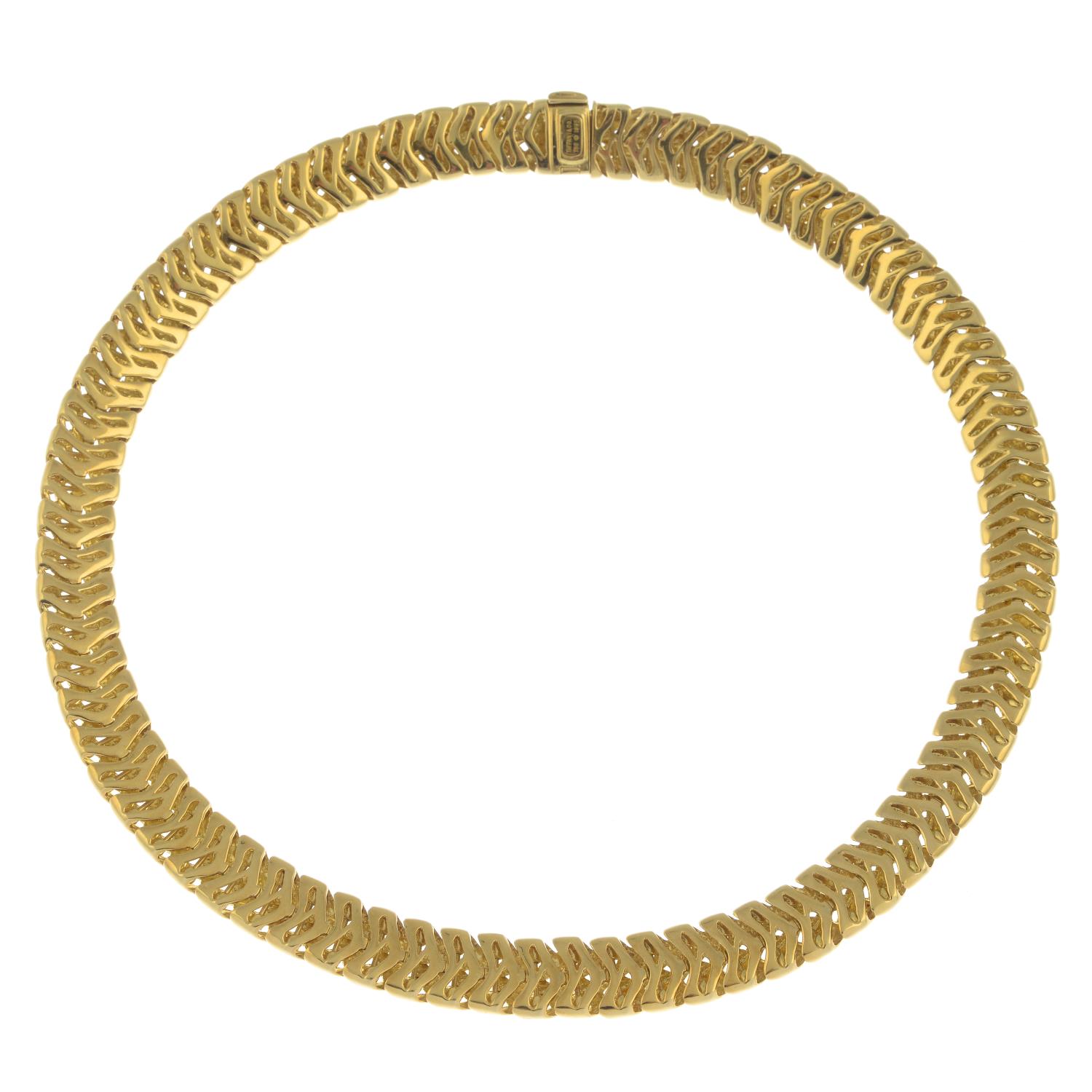 An 18ct gold 'Vannerie' collar necklace, by Tiffany & Co. - Image 4 of 5