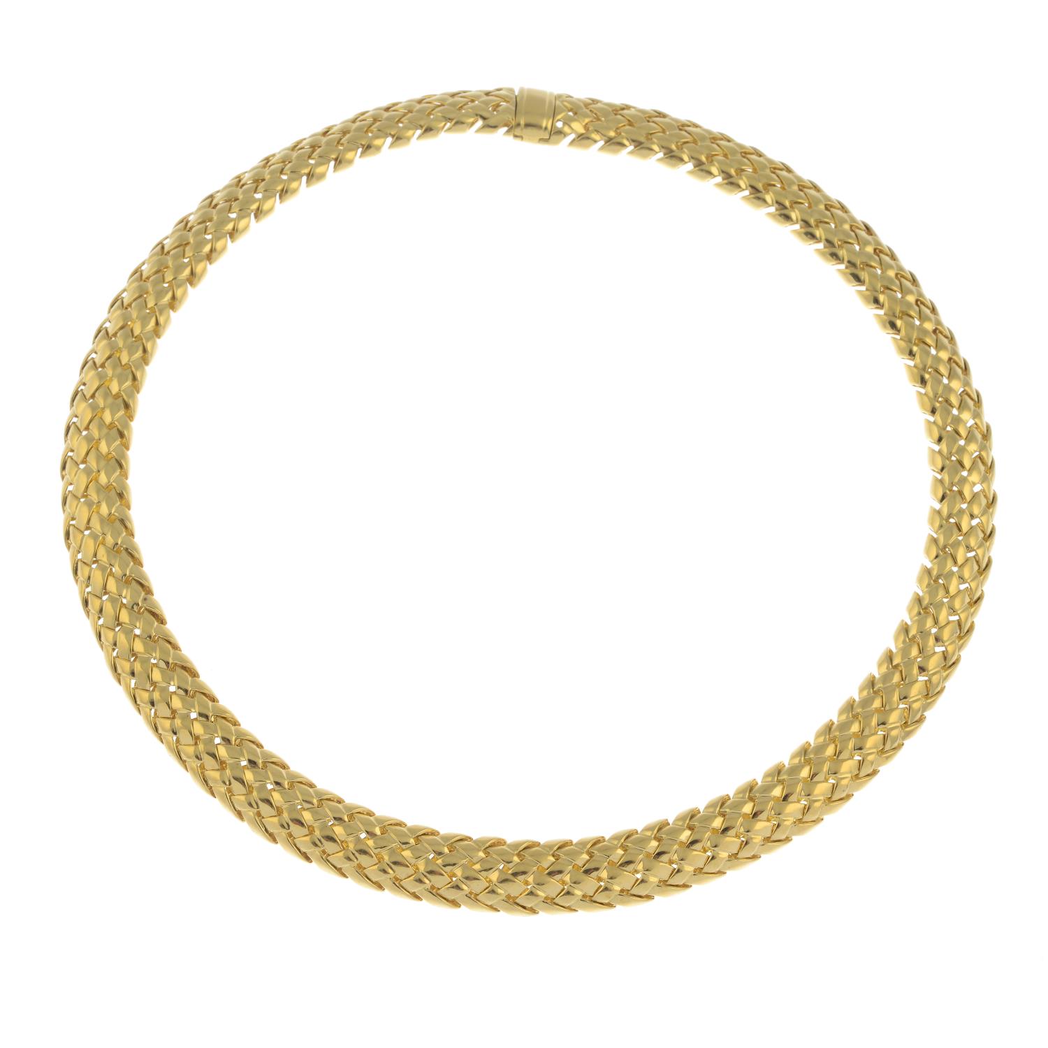 An 18ct gold 'Vannerie' collar necklace, by Tiffany & Co. - Image 2 of 5